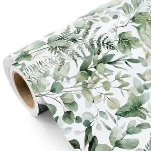 Eucalyptus Leaves Wrapping Paper Roll - Mini Roll - 17 Inch x 9.8 Feet - Greenery Wrapping Paper Perfect for Birthday, Wedding, Bridal Shower Eucalyptus Leaves Wrapping Paper Roll - Mini Roll - 17 Inch x 9.8 Feet - Greenery Wrapping Paper Perfect for Birthday, Wedding, Bridal Shower