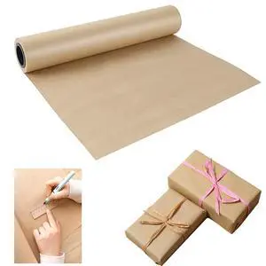 Brown Kraft Paper Roll - 15" x 33'(400") Brown Wrapping Paper for Packing Moving Small Craft Paper Roll for Gift Wrapping Art Christmas Brown Kraft Paper Roll - 15" x 33'(400") Brown Wrapping Paper for Packing Moving Small Craft Paper Roll for Gift Wrapping Art Christmas