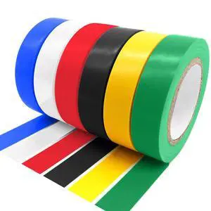 6 Pack Electrical Tape Each Roll 0.6" x 50' High End Industrial Grade - Rated to 176 Degrees & 600 Volts - Vinyl Insulating Backing - Perfect for Electric Wiring Projects (6 Color) 6 Pack Electrical Tape Each Roll 0.6" x 50' High End Industrial Grade - Rated to 176 Degrees & 600 Volts - Vinyl Insulating Backing - Perfect for Electric Wiring Projects (6 Color)