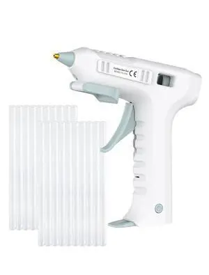 Cordless Hot Glue Gun, 20s Fast Preheat Wireless Mini Hot Melt Glue Gun, 2600mAh USB-C Rechargeable Battery Powered Glue Gun for Crafts with 20 Glue Sticks, Auto Shut-Off for DIY Home Repairs Cordless Hot Glue Gun, 20s Fast Preheat Wireless Mini Hot Melt Glue Gun, 2600mAh USB-C Rechargeable Battery Powered Glue Gun for Crafts with 20 Glue Sticks, Auto Shut-Off for DIY Home Repairs