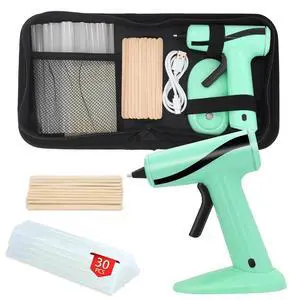 Hot Glue Gun and Sticks Set for Crafts & Home Repair | Bonds Wood, Ceramics, Leather, Plastic, Multi-Purpose DIY Tool for Home, Office, School Hot Glue Gun and Sticks Set for Crafts & Home Repair | Bonds Wood, Ceramics, Leather, Plastic, Multi-Purpose DIY Tool for Home, Office, School
