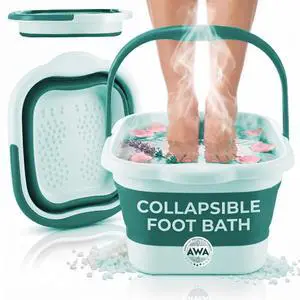 Collapsible Foot Soaking Tub, Foot Bath Soak Tub, Pedicure Spa Basin | Foot Spa, Collapsible Bucket, Pedicure Foot Spa, Foot Care, Feet Soaking Tub, Massage Nodes Collapsible Foot Soaking Tub, Foot Bath Soak Tub, Pedicure Spa Basin | Foot Spa, Collapsible Bucket, Pedicure Foot Spa, Foot Care, Feet Soaking Tub, Massage Nodes