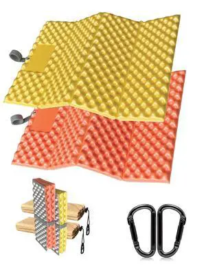 Foam Hiking Seat, Sit Pad, Sit Pads for Backpacking, Seat Cushion with Carabiner Clips, Carry Bag, Waterproof Foam Seat for Camping, Hiking, Outdoor, Orange/Yellow Foam Hiking Seat, Sit Pad, Sit Pads for Backpacking, Seat Cushion with Carabiner Clips, Carry Bag, Waterproof Foam Seat for Camping, Hiking, Outdoor, Orange/Yellow