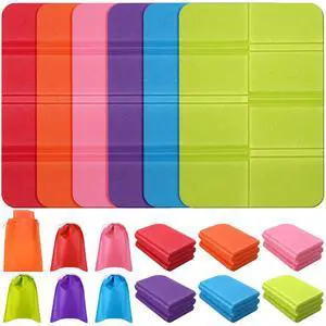 6 Pcs Camping Cushion Hiking Seat Pad Small Foldable Waterproof Foam Mat with Storage Bag to Sit on Bleacher Ultralight Foam Sitting Pad for Outdoor Picnic Trekking Stadium Travel 15x11 Inch 6 Colors 6 Pcs Camping Cushion Hiking Seat Pad Small Foldable Waterproof Foam Mat with Storage Bag to Sit on Bleacher Ultralight Foam Sitting Pad for Outdoor Picnic Trekking Stadium Travel 15x11 Inch 6 Colors