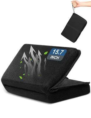 Portable Airplane Seat Cushion Foldable Seat Cushion for Travel | Thickened Cushion, Carrying Handle, Breathable Fabric, Washable Mesh Cover, Anti-Slip bottom, Lightweight for Flight Bleacher Portable Airplane Seat Cushion Foldable Seat Cushion for Travel | Thickened Cushion, Carrying Handle, Breathable Fabric, Washable Mesh Cover, Anti-Slip bottom, Lightweight for Flight Bleacher