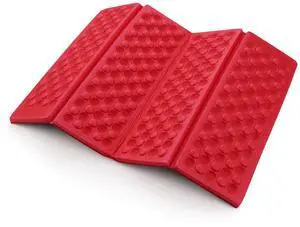 Polyester 3940 Portable Lightweight Mini Waterproof Folding Mat, Foam Sitting Pad for Outdoor Activities, Foldable Kneeling and Seat Cushion for Comfort, Red Polyester 3940 Portable Lightweight Mini Waterproof Folding Mat, Foam Sitting Pad for Outdoor Activities, Foldable Kneeling and Seat Cushion for Comfort, Red