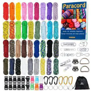 36 Colors Paracord Ropes& Accessories for Making Paracord Crafts | 550 Multifunction Paracord Combo Kit with Instruction Book for Making Paracord Bracelets, Lanyards, Dog Collars 36 Colors Paracord Ropes& Accessories for Making Paracord Crafts | 550 Multifunction Paracord Combo Kit with Instruction Book for Making Paracord Bracelets, Lanyards, Dog Collars