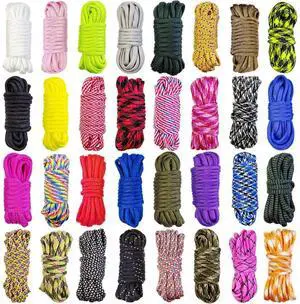Paracord Crafting Kit, 32 Colors, 10 FT Each Color, 4mm 550lb | Parachute Cord for Bracelets, Lanyards, Dog Collars, Idea for Gift (32Colors-A, Mixed) Paracord Crafting Kit, 32 Colors, 10 FT Each Color, 4mm 550lb | Parachute Cord for Bracelets, Lanyards, Dog Collars, Idea for Gift (32Colors-A, Mixed)