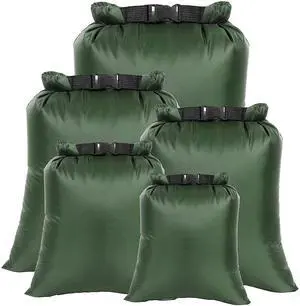 Dry Bags Waterproof Set, 5 Packs Ultralight Waterproof Bags Small Stuff Sack Water Proof Bag Dry Packs, Outdoor Dry Bag Keep Gear Dry for Backpacking Hiking Boating Camping Travel Dry Bags Waterproof Set, 5 Packs Ultralight Waterproof Bags Small Stuff Sack Water Proof Bag Dry Packs, Outdoor Dry Bag Keep Gear Dry for Backpacking Hiking Boating Camping Travel