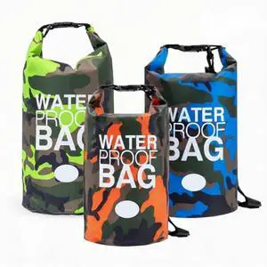 Waterproof Dry Bag Set of 3 (15L 20L 30L) - PVC Roll Top Dry Bags Waterproof - Backpack for Kayaking, Camping, Beach & Travel (Camouflage Orange, Dark Blue, Green) Waterproof Dry Bag Set of 3 (15L 20L 30L) - PVC Roll Top Dry Bags Waterproof - Backpack for Kayaking, Camping, Beach & Travel (Camouflage Orange, Dark Blue, Green)