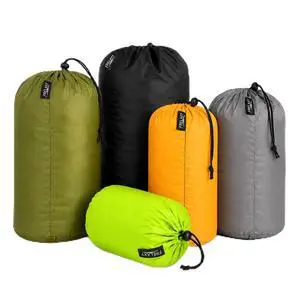 Stuff Sack Set 5-Pack (3L&5L&9L&15L&20L), Ultralight Ditty Bags with Dust Flap for Traveling Hiking Backpacking (Neon Green&Orange&Gray&Army Green&Black) Stuff Sack Set 5-Pack (3L&5L&9L&15L&20L), Ultralight Ditty Bags with Dust Flap for Traveling Hiking Backpacking (Neon Green&Orange&Gray&Army Green&Black)