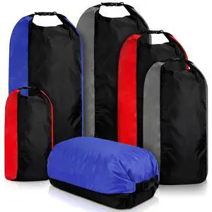 6 Pack Dry Bag Waterproof Compression Dry Sack Color-blocked | Sizes 3l 5l 10l 15l 20l 35l, Roll-top Seal, Protects Gear Sleeping Bags, Outdoor Kayaking Boating Fishing Swimming Camping 6 Pack Dry Bag Waterproof Compression Dry Sack Color-blocked | Sizes 3l 5l 10l 15l 20l 35l, Roll-top Seal, Protects Gear Sleeping Bags, Outdoor Kayaking Boating Fishing Swimming Camping