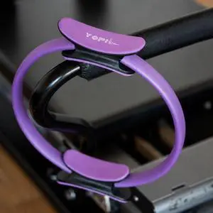 Pilates Ring, 12.6 Inch Fitness Circle for Women, Pilates Equipment for Home Workouts, Inner Thigh Exerciser, Core, Arm & Leg Toner, Magic Circle Exercise Ring with Soft EVA Foam Handles, Purple Pilates Ring, 12.6 Inch Fitness Circle for Women, Pilates Equipment for Home Workouts, Inner Thigh Exerciser, Core, Arm & Leg Toner, Magic Circle Exercise Ring with Soft EVA Foam Handles, Purple