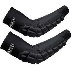 Padded Elbow Forearm Sleeves 2 Pack Compression Crashproof Arm Pads for Football Basketball Volleyball Soccer (Black, M) Padded Elbow Forearm Sleeves 2 Pack Compression Crashproof Arm Pads for Football Basketball Volleyball Soccer (Black, M)