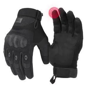 Tactical Gloves for Men, Touchscreen Motorcycle Gloves with Hard Shell & Palm Padding for Sports Motorcycle Cycling Tactical Airsoft Paintball Hunting Hiking Camping Climbing (Black,Large) Tactical Gloves for Men, Touchscreen Motorcycle Gloves with Hard Shell & Palm Padding for Sports Motorcycle Cycling Tactical Airsoft Paintball Hunting Hiking Camping Climbing (Black,Large)