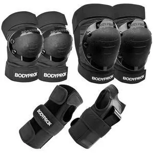 Knee Pads Elbow Pads Wrist Guards Set for Skateboarding, Roller Derby, BMX Ride, and Inline Skating (Large) Knee Pads Elbow Pads Wrist Guards Set for Skateboarding, Roller Derby, BMX Ride, and Inline Skating (Large)