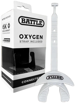 Oxygen Lip Protector Mouth Guard with Connected Strap, Football and Sports Gear, Maximum Oxygen Supply, Mouthpiece Fits With or Without Braces - One Size, White Oxygen Lip Protector Mouth Guard with Connected Strap, Football and Sports Gear, Maximum Oxygen Supply, Mouthpiece Fits With or Without Braces - One Size, White