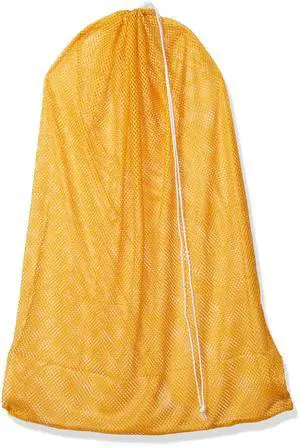 Mesh Sports Equipment Bag- Gold, 24" x 36"- Multipurpose, Nylon Drawstring Bag w/ Lock and ID Tag, for Sports Equipment, Balls, Swimming Gear - Breathable Stuff Sack Mesh Sports Equipment Bag- Gold, 24" x 36"- Multipurpose, Nylon Drawstring Bag w/ Lock and ID Tag, for Sports Equipment, Balls, Swimming Gear - Breathable Stuff Sack