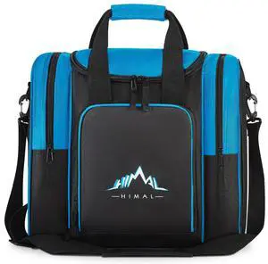 Bowling Ball Bag with Padded Holder, Fits Shoes Size 14 | Single Ball Storage, Padded Ball Holder, Shoe Compartment, Durable Carry Handles Bowling Ball Bag with Padded Holder, Fits Shoes Size 14 | Single Ball Storage, Padded Ball Holder, Shoe Compartment, Durable Carry Handles