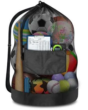 Heavy Duty Soccer Ball Net Bag(100L Extra Large Capacity 10-12Balls), Drawstring Mesh Ball Bag with Zipper Pocket, Sports Equipment Storage Organizer Hold for Gym, Beach, Cloth, Swimming Gears (1) Heavy Duty Soccer Ball Net Bag(100L Extra Large Capacity 10-12Balls), Drawstring Mesh Ball Bag with Zipper Pocket, Sports Equipment Storage Organizer Hold for Gym, Beach, Cloth, Swimming Gears (1)