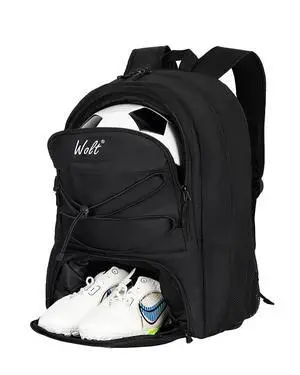 Soccer Backpack Soccer Bag with Ball Holder & Shoes Compartment, Sport Equipment Bags For Football, Basketball, Volleyball, Gym (Black) Soccer Backpack Soccer Bag with Ball Holder & Shoes Compartment, Sport Equipment Bags For Football, Basketball, Volleyball, Gym (Black)