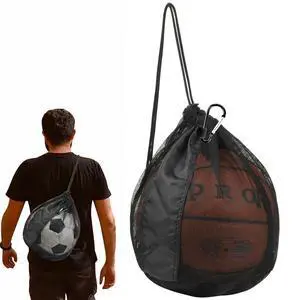 Basketball Bag Basketball Backpack - Soccer Football Single Ball Storage Mesh Back Sack Crossbody Sling Sackpack for Volleyball Rugby Equipment, Sport Bag Organizer for Gym Pool Beach Travel Basketball Bag Basketball Backpack - Soccer Football Single Ball Storage Mesh Back Sack Crossbody Sling Sackpack for Volleyball Rugby Equipment, Sport Bag Organizer for Gym Pool Beach Travel