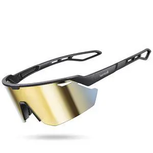 Polarized Sports Sunglasses for Men Women, 24g Ultralight | Adjustable Nose Pad, UV400 Protection Sun Glasses for Cycling Running Baseball Fishing Golf Beach, Gold Polarized Sports Sunglasses for Men Women, 24g Ultralight | Adjustable Nose Pad, UV400 Protection Sun Glasses for Cycling Running Baseball Fishing Golf Beach, Gold