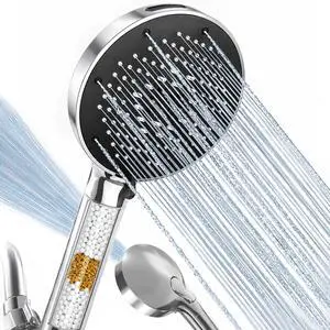 High Pressure Filtered Handheld Shower Head 9 Spray1 filter | Removes Chlorine and Hard Water Impurities, Power Wash Mode, Anti-Clog Soft Silicone Nozzles,Adjustable Bracket High Pressure Filtered Handheld Shower Head 9 Spray1 filter | Removes Chlorine and Hard Water Impurities, Power Wash Mode, Anti-Clog Soft Silicone Nozzles,Adjustable Bracket