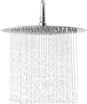 Rain Shower Head, Ultra-Thin Design-Pressure Boosting, Awesome Some Experience, High Flow Stainless Steel Rainfall Head (10 Inch, Chrome Finish) Rain Shower Head, Ultra-Thin Design-Pressure Boosting, Awesome Some Experience, High Flow Stainless Steel Rainfall Head (10 Inch, Chrome Finish)