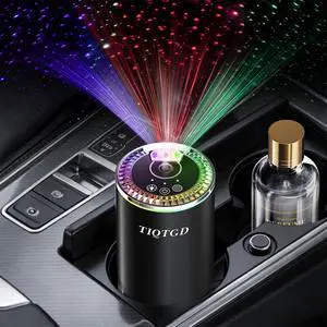 Smart Car Air Freshener, Car Air Freshener Diffuser with Three Color Starry Sky Projection, Auto On/Off Aroma Diffuser, 3 Adjustable Mist Modes Rechargeable Aromatizante para Carro, Cologne Smart Car Air Freshener, Car Air Freshener Diffuser with Three Color Starry Sky Projection, Auto On/Off Aroma Diffuser, 3 Adjustable Mist Modes Rechargeable Aromatizante para Carro, Cologne