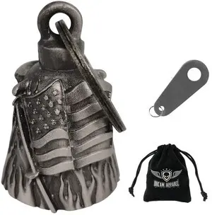Motorcycle us flag rider bell for bikers,heavy spirit bells accessory and key chain for luck (DBL4-L US flag) Motorcycle us flag rider bell for bikers,heavy spirit bells accessory and key chain for luck (DBL4-L US flag)