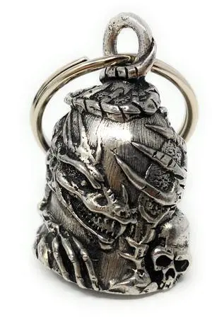 Skull Dragon Bell - Biker Bell Accessory or Key Chain for Good Luck on the Road Skull Dragon Bell - Biker Bell Accessory or Key Chain for Good Luck on the Road