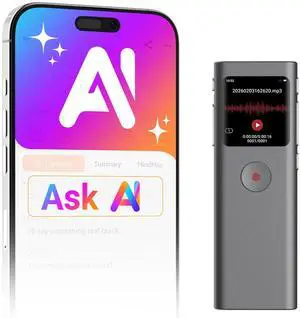 AI Digital Voice Recorder with Transcribe & Summarize, AI Note Taker for Meeting & Lectures, Voice Activated Recorder with Playback, Supports 90+ Languages Recording Device, Portable Tape Recorder AI Digital Voice Recorder with Transcribe & Summarize, AI Note Taker for Meeting & Lectures, Voice Activated Recorder with Playback, Supports 90+ Languages Recording Device, Portable Tape Recorder