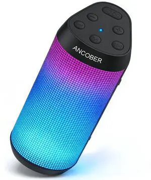 Portable Bluetooth Speaker with Stereo Loud Sound, 8 LED Light Modes, 36H Playtime, TWS Pairing, IPX4 Waterproof, BT5.3, Built-in Mic, Wireless Speaker for Home, Outdoor, Party, Camping, Ideal Gifts Portable Bluetooth Speaker with Stereo Loud Sound, 8 LED Light Modes, 36H Playtime, TWS Pairing, IPX4 Waterproof, BT5.3, Built-in Mic, Wireless Speaker for Home, Outdoor, Party, Camping, Ideal Gifts