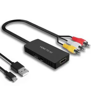 HDMI to RCA Converter for Old TV Adapter, HDMI to Composite Converter Compatible Roku, Chromecast, PC, Laptop, Xbox, STB, VHS, VCR, DVD, Blu-Ray Player, Android TV Box, ect. HDMI to RCA Converter for Old TV Adapter, HDMI to Composite Converter Compatible Roku, Chromecast, PC, Laptop, Xbox, STB, VHS, VCR, DVD, Blu-Ray Player, Android TV Box, ect.