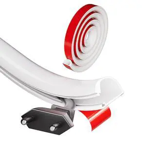 Silicone Cord Hider Wall for 1 Cable,Side-Opening Cord Covers for Wire on Wall,Self-Adhesive Cable Hider Raceway,Small TV Wire Hider, Flexible MINI TV Cord Hider for Wall Mounted TV(39''-White) Silicone Cord Hider Wall for 1 Cable,Side-Opening Cord Covers for Wire on Wall,Self-Adhesive Cable Hider Raceway,Small TV Wire Hider, Flexible MINI TV Cord Hider for Wall Mounted TV(39''-White)