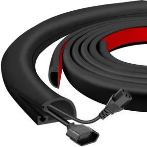 Silicone Wall Wire Hider, Side Open Wire Covers for Cords on Wall, 10FT Self-Adhesive Flexible Cord Hider for Mounted TV, Home Office, Cavity 0.63" W x 0.31" H Silicone Wall Wire Hider, Side Open Wire Covers for Cords on Wall, 10FT Self-Adhesive Flexible Cord Hider for Mounted TV, Home Office, Cavity 0.63" W x 0.31" H