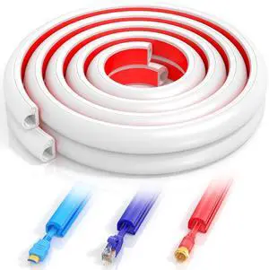 157 Inch Self-Adhesive TV Cable Hider, Home Audio Flexible Wire Cord Management, RG6 Coaxial Cable Raceways, HDMI Cable Cord Hider, White (4m) 157 Inch Self-Adhesive TV Cable Hider, Home Audio Flexible Wire Cord Management, RG6 Coaxial Cable Raceways, HDMI Cable Cord Hider, White (4m)
