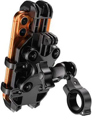 Motorcycle Phone Mount with Vibration Dampener, Anti-Theft Motorcycle Phone Holder with Aluminum Arm, Anti-Shake Motorcycle Handlebar Cellphone Holder for Bike Scooter for 5.4"-6.9" Phones Motorcycle Phone Mount with Vibration Dampener, Anti-Theft Motorcycle Phone Holder with Aluminum Arm, Anti-Shake Motorcycle Handlebar Cellphone Holder for Bike Scooter for 5.4"-6.9" Phones