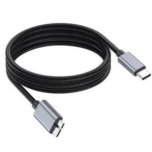 10Gbps Micro B to USB C Cable, Micro B Male to Type-C Male External Hard Drive Cable for DJ Controller, Camera, Hard Drive Enclosure, Printer, Scanner, Tablet, etc(1.8m/6feet) 10Gbps Micro B to USB C Cable, Micro B Male to Type-C Male External Hard Drive Cable for DJ Controller, Camera, Hard Drive Enclosure, Printer, Scanner, Tablet, etc(1.8m/6feet)
