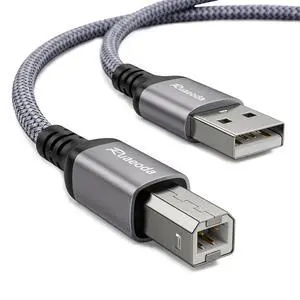 USB Printer Cable 10 ft, HP Printer Cable, USB 2.0 Type A Male to B Male, Compatible with HP, Canon, Epson, Brother, Dell, Lexmark, Xerox, Samsung, Piano, DAC & Audio Interface - Space Grey USB Printer Cable 10 ft, HP Printer Cable, USB 2.0 Type A Male to B Male, Compatible with HP, Canon, Epson, Brother, Dell, Lexmark, Xerox, Samsung, Piano, DAC & Audio Interface - Space Grey