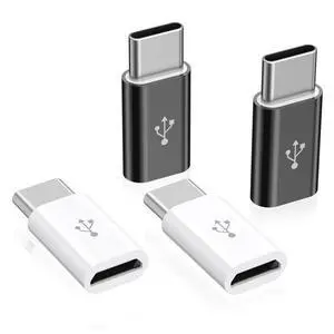 Micro USB to USB C Adapter(4 Pack), Micro-USB Female to USB-C Male OTG Adapter Compatible for Samsung Galaxy S10 S9 S8, LG, Moto, Type-C Phones, Tablets Micro USB to USB C Adapter(4 Pack), Micro-USB Female to USB-C Male OTG Adapter Compatible for Samsung Galaxy S10 S9 S8, LG, Moto, Type-C Phones, Tablets