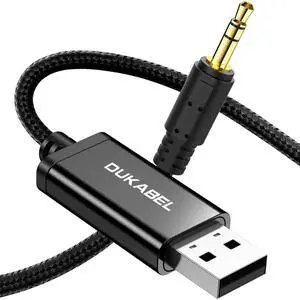 USB to 3.5mm Aux Cable, USB to 3.5mm Jack Cord for PC PS4 PS5 USB2.0 to 1/8 Male Auxiliary Audio Cable for Headphone Speaker(4FT/1.2Meter) Do Not Work for TV Car PS3 Truck Amplifier USB to 3.5mm Aux Cable, USB to 3.5mm Jack Cord for PC PS4 PS5 USB2.0 to 1/8 Male Auxiliary Audio Cable for Headphone Speaker(4FT/1.2Meter) Do Not Work for TV Car PS3 Truck Amplifier