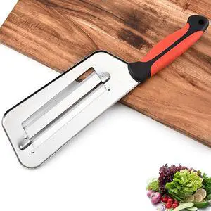 Stainless Steel Cabbage Shredder & Chopper, Sharp Kitchen Slicer for Coleslaw, Sauerkraut & Lettuce, Handheld Grater with Non-Slip Grip, Multifunctional Vegetable Cutter for Salad Prep (Red) Stainless Steel Cabbage Shredder & Chopper, Sharp Kitchen Slicer for Coleslaw, Sauerkraut & Lettuce, Handheld Grater with Non-Slip Grip, Multifunctional Vegetable Cutter for Salad Prep (Red)