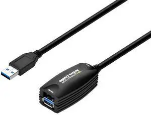 5-meter USB 3.0 A Male to A Female Active Extension Cable, Black 5-meter USB 3.0 A Male to A Female Active Extension Cable, Black