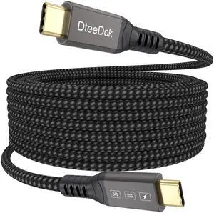 USB C Monitor Cable 20ft Extra Long, 4K@60Hz Video Display USBC 3.2 gen 2 Cord, 100W Fast Charging/20Gbps Data Transfer USB-C for Monitor MacBook iPhone 17/16 Tablet Camera SSD Dock Hub PS5 USB C Monitor Cable 20ft Extra Long, 4K@60Hz Video Display USBC 3.2 gen 2 Cord, 100W Fast Charging/20Gbps Data Transfer USB-C for Monitor MacBook iPhone 17/16 Tablet Camera SSD Dock Hub PS5