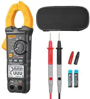 Digital Clamp Meter Multimeter 2000 Counts Voltage Tester with Auto-Range, AC/DC Voltage, AC Current, Resistance, Continuity Diode, Live Wire Test, NCV, True RMS clamp Meter AC Current Meter LD201+ Digital Clamp Meter Multimeter 2000 Counts Voltage Tester with Auto-Range, AC/DC Voltage, AC Current, Resistance, Continuity Diode, Live Wire Test, NCV, True RMS clamp Meter AC Current Meter LD201+