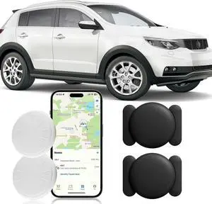Hidden GPS Tracking Devices, 2PCS Real Time GPS Tracker for Vehicles Work with Find My (iOS Only), Car GPS Tracker with Magnetic Case, No Monthly Fee, No SIM Card Required, Black Hidden GPS Tracking Devices, 2PCS Real Time GPS Tracker for Vehicles Work with Find My (iOS Only), Car GPS Tracker with Magnetic Case, No Monthly Fee, No SIM Card Required, Black