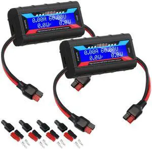 2 Pcs High Precision Watt Meter Power Analyzer Battery Consumption Performance Monitor Power with Backlight Digital LCD Screen 2 Pcs High Precision Watt Meter Power Analyzer Battery Consumption Performance Monitor Power with Backlight Digital LCD Screen