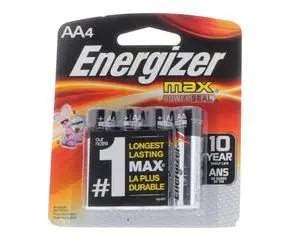 (Pack of 2) E91BP-4 AA Alkaline 4 Batteries per Package (Pack of 2) E91BP-4 AA Alkaline 4 Batteries per Package